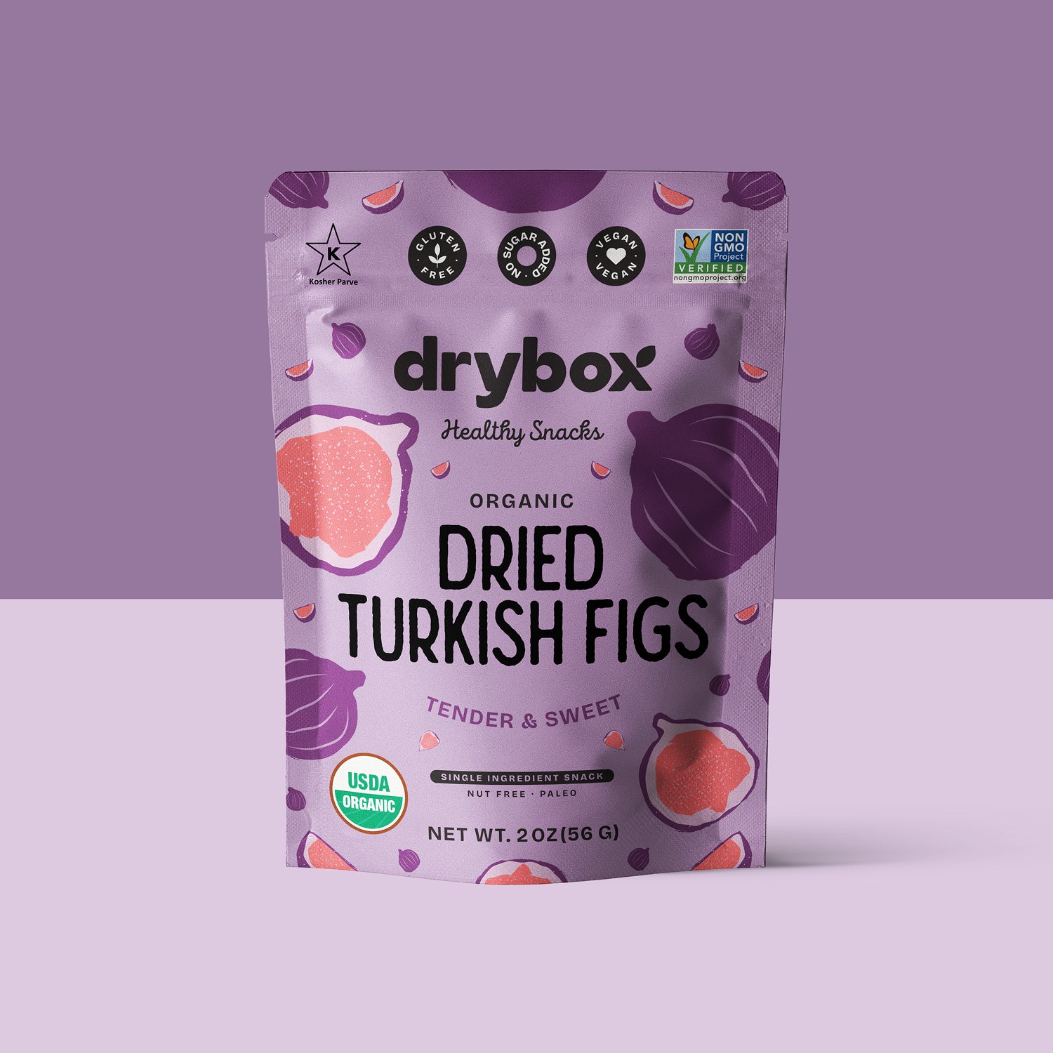 Dried Turkish Figs - 1 Pack - 2 Oz - 56 G - Tender and Sweet – drybox