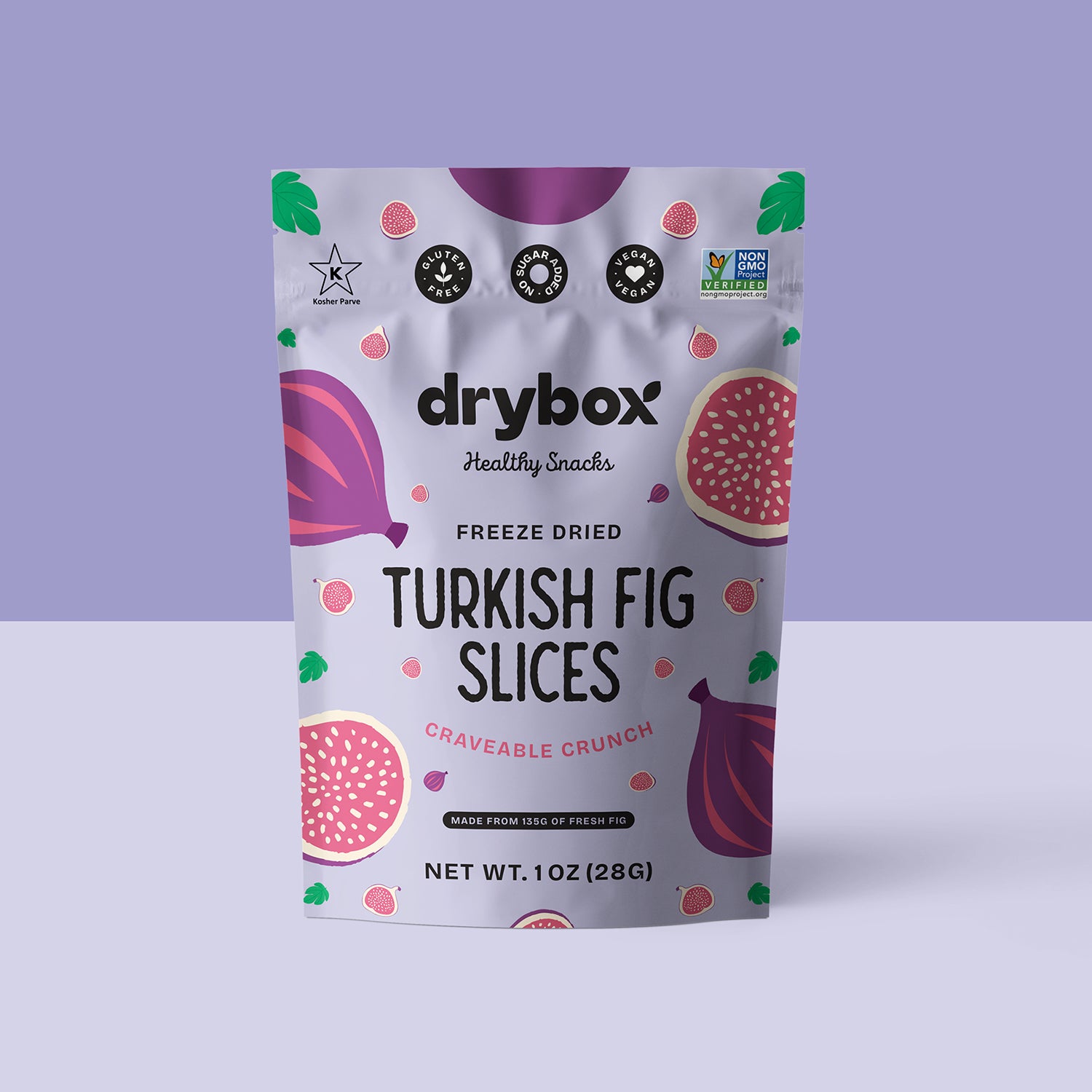 Freeze Dried Turkish Fig Slices - 12 Pack - 1 Oz - 28 G
