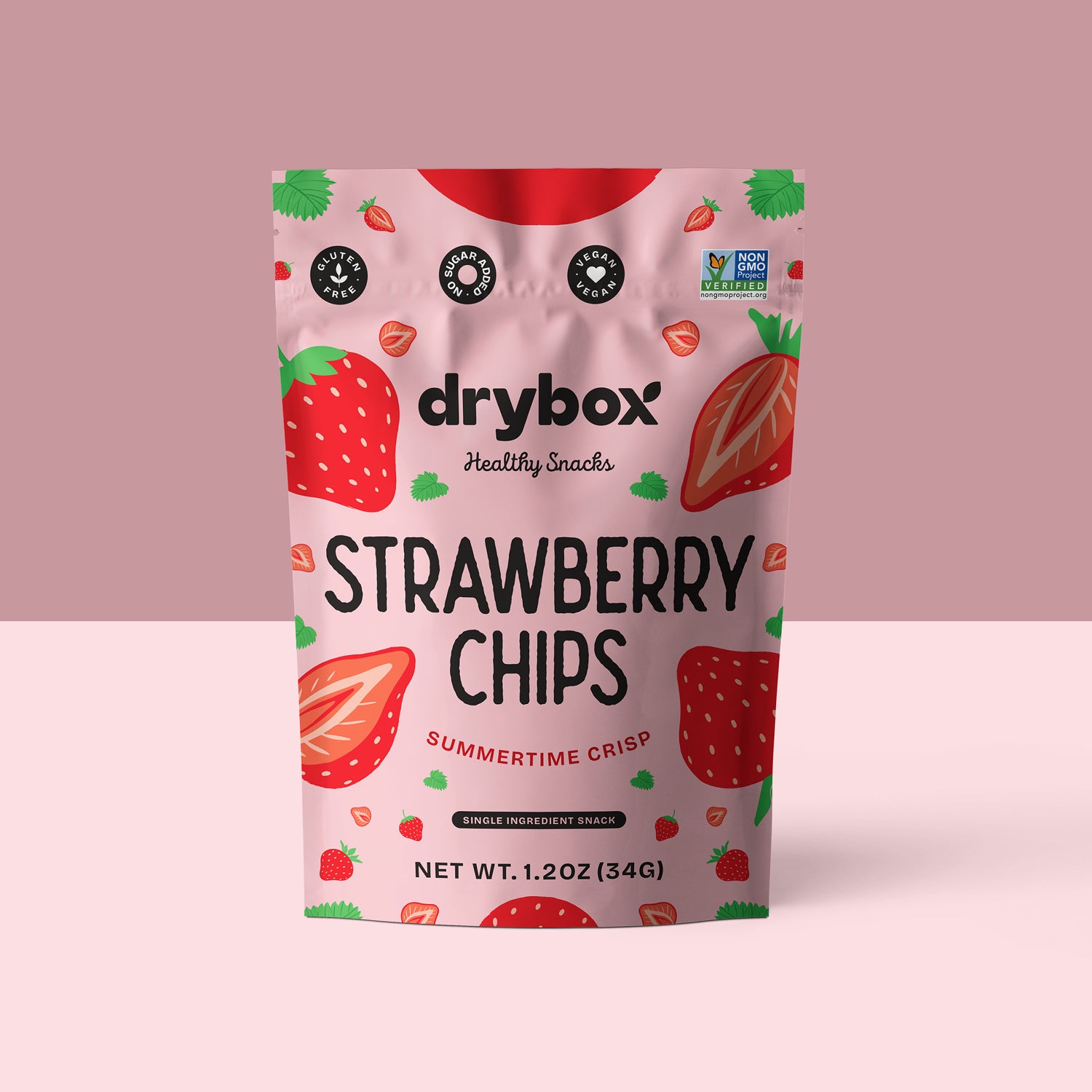 Strawberry Chips - 1 Pack - 1.2 Oz - 34 G - Summertime Crisp – drybox
