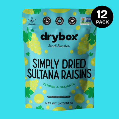 Dried Sultana Raisins 12 Pack - 2 oz (56g)