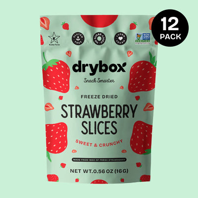 Freeze Dried Strawberry Slices 12 Pack - 0.56 oz (16g)