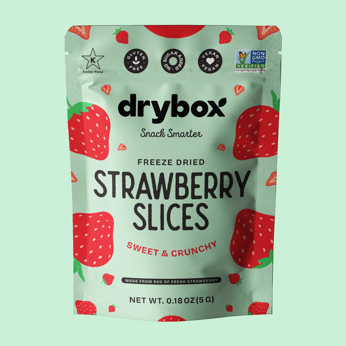 Freeze Dried Strawberry Slices 1 Pack - 0.18 oz (5g)