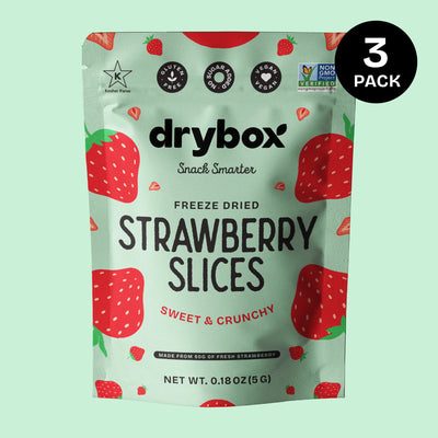 Freeze Dried Strawberry Slices 3 Pack - 0.18 oz (5g)
