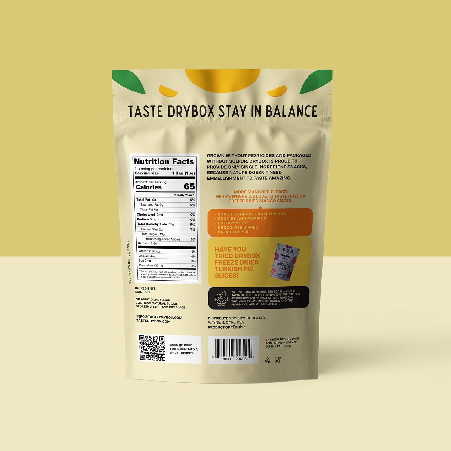 FREEZE DRIED MANGO SLICES - 0.56 OZ