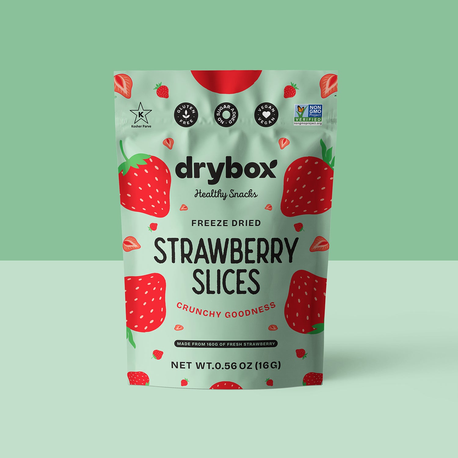 FREEZE DRIED STRAWBERRY SLICES - 0.56 OZ